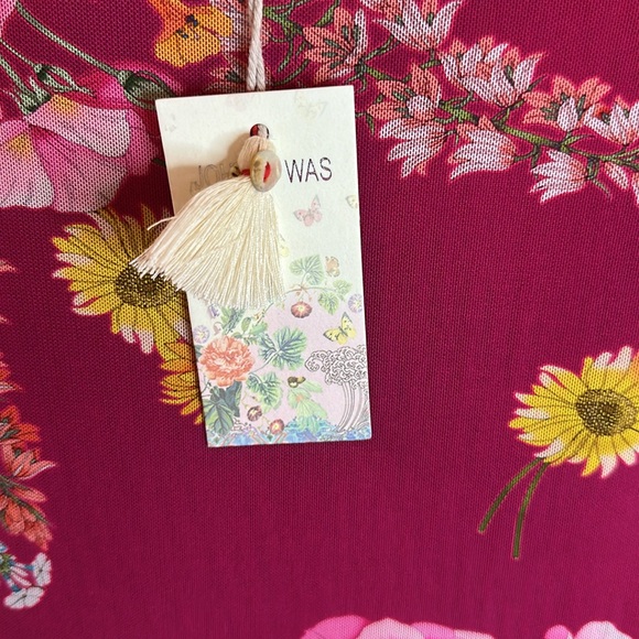 NWT Johnny Was Jade Biya JWLA 3J Workshop Golden Bouquet Mesh Top - Picture 6 of 7